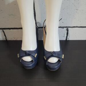 BUNDLE SALE!  TOMMY HILFIGER Navy Peep-Toe Heels Size 9